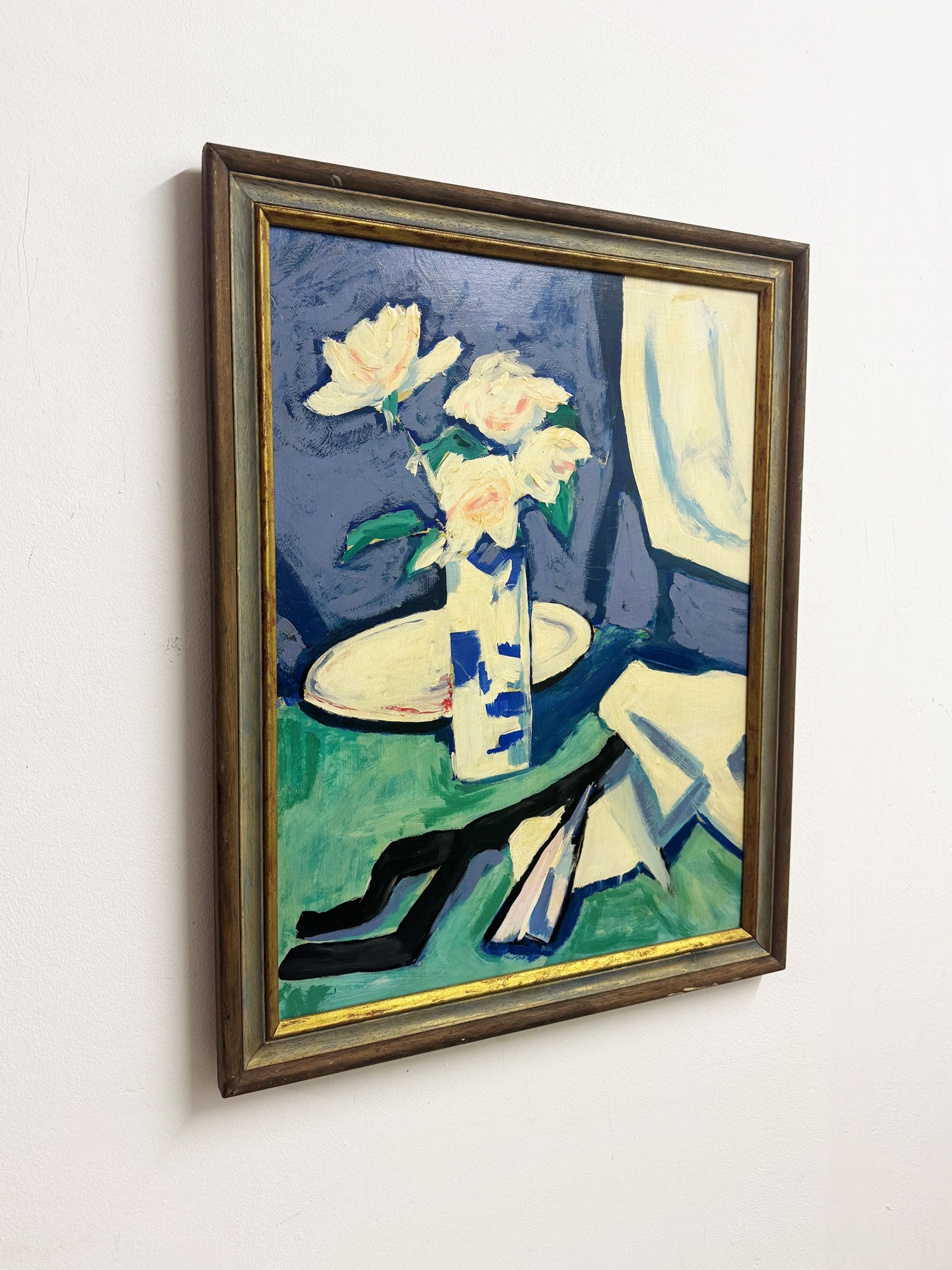 Vintage Glasgow Boys style Still Life Abstract Oil Painting