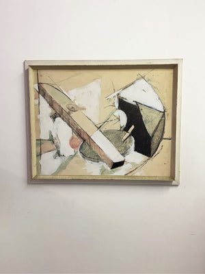 Large Mid-Century Modernist Abstract Painting c.1960s
