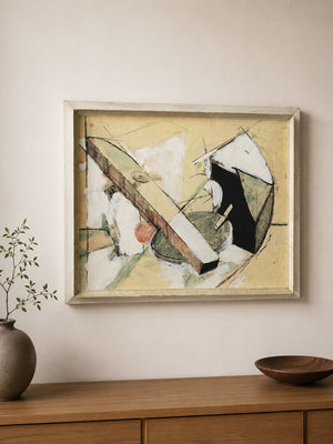 Large Mid-Century Modernist Abstract Painting c.1960s