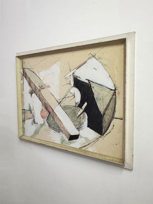 Large Mid-Century Modernist Abstract Painting c.1960s