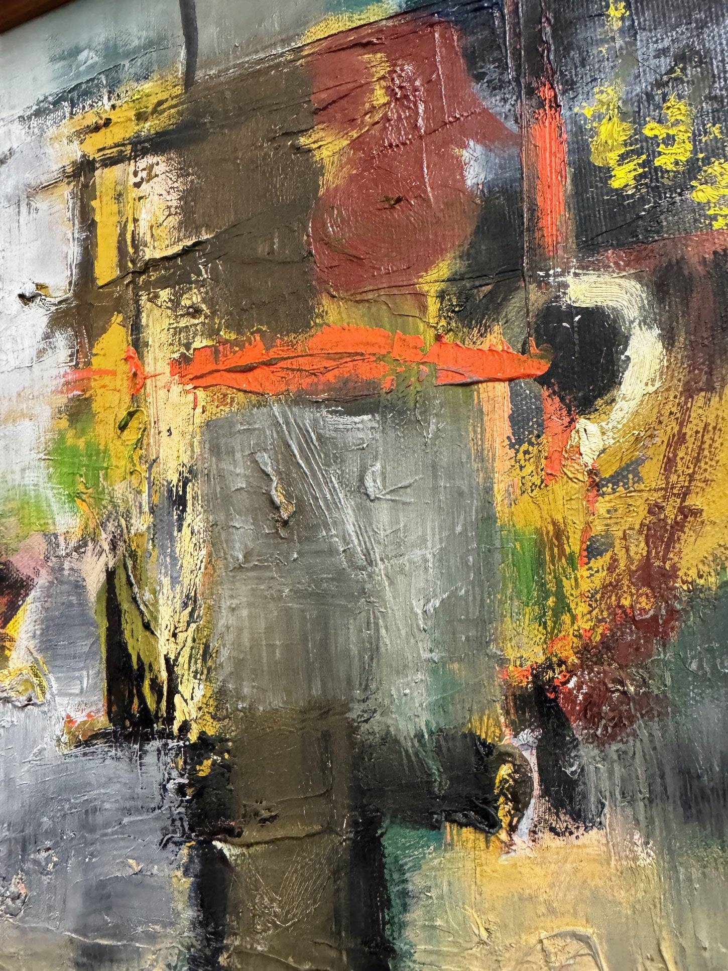 Mid-Century Abstract Modernist Oil Painting