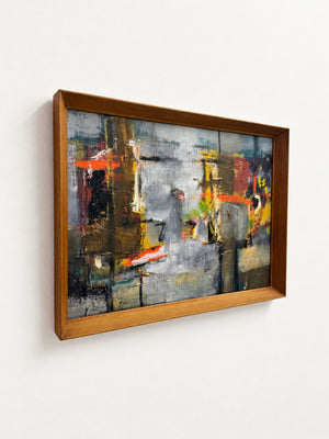 Mid-Century Abstract Modernist Oil Painting