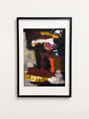 Collection of Mid-Century Modernist Abstract Oil Paintings