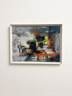 Mid-Century Abstract Modernist Oil Painting