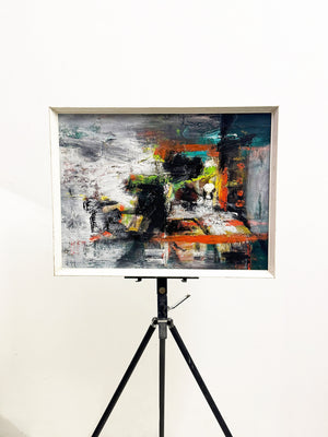 Mid-Century Abstract Modernist Oil Painting
