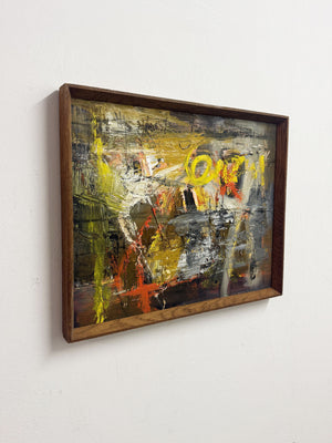 Mid-Century Abstract Modernist Oil Painting