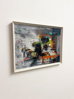 Mid-Century Abstract Modernist Oil Painting