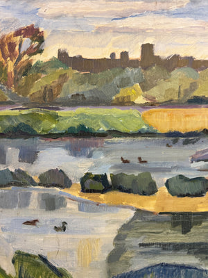 Mid-Century Landscape Oil Painting, Owen Rowley