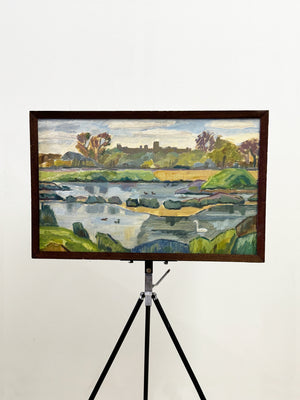 Mid-Century Landscape Oil Painting, Owen Rowley