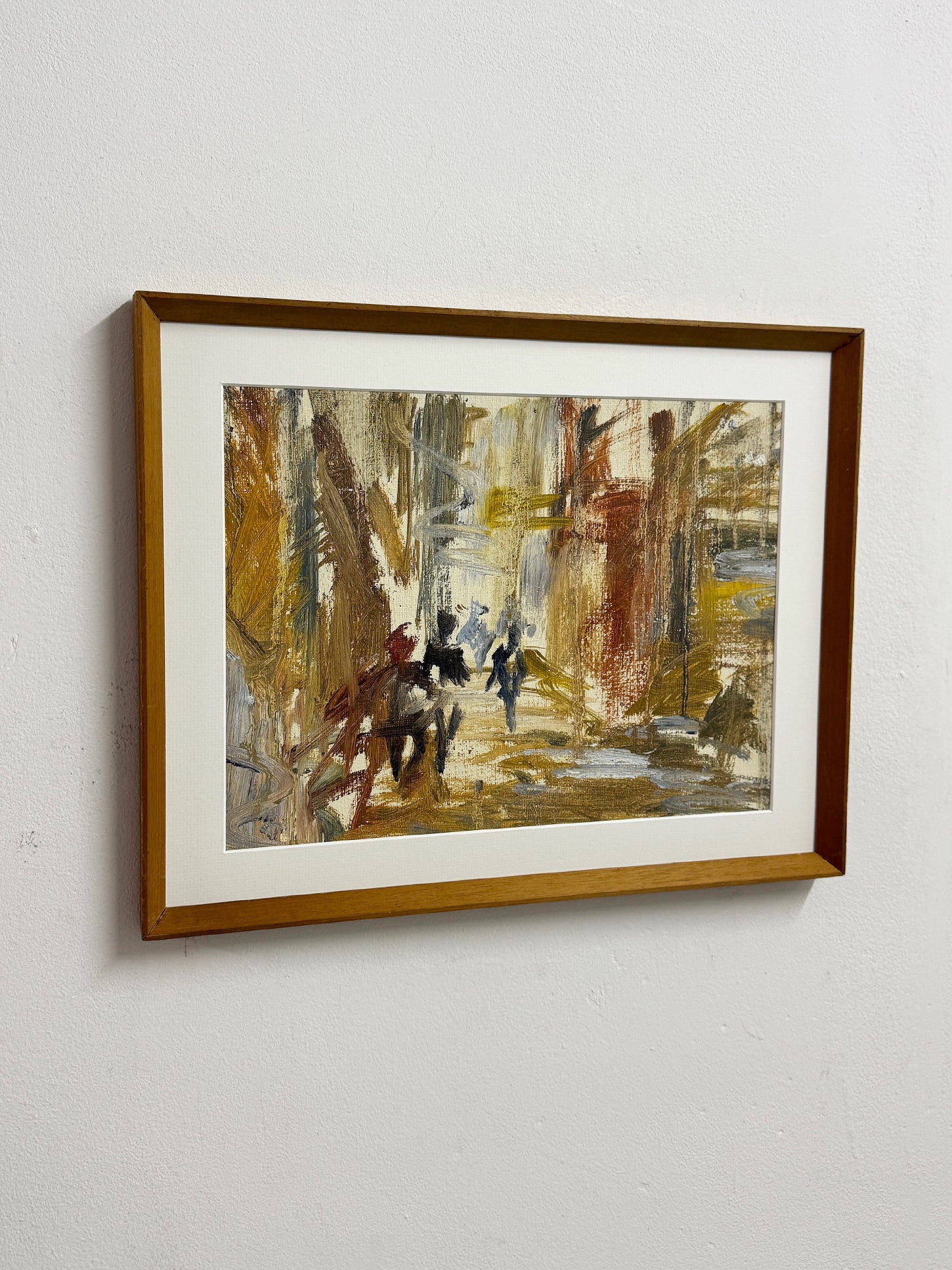Mid-Century Abstract Expressionist Oil Painting