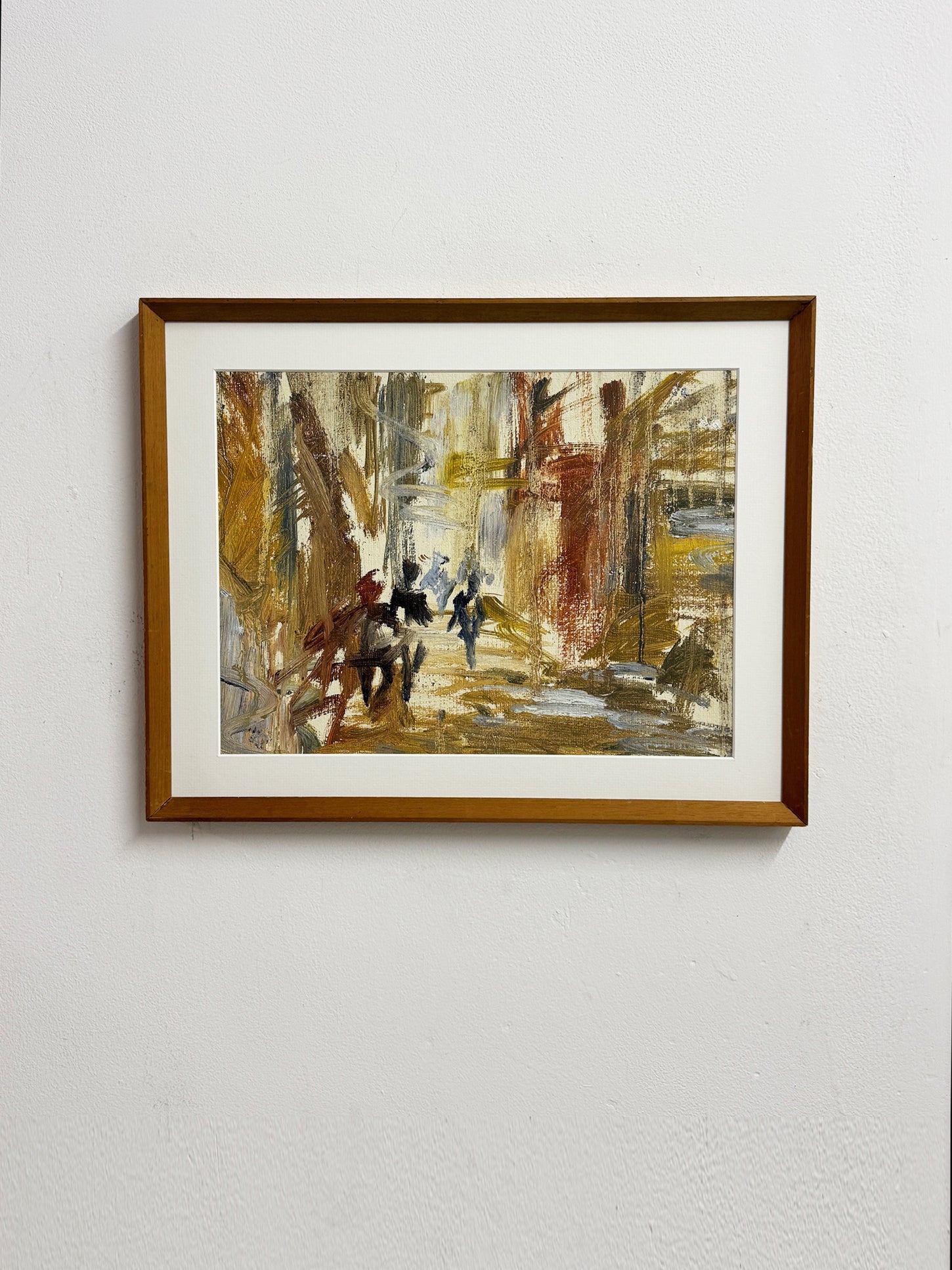 Mid-Century Abstract Expressionist Oil Painting