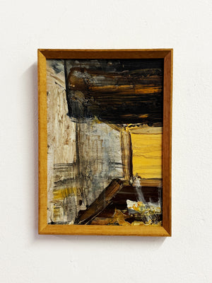 Mid-Century Modern Small Abstract Oil Painting
