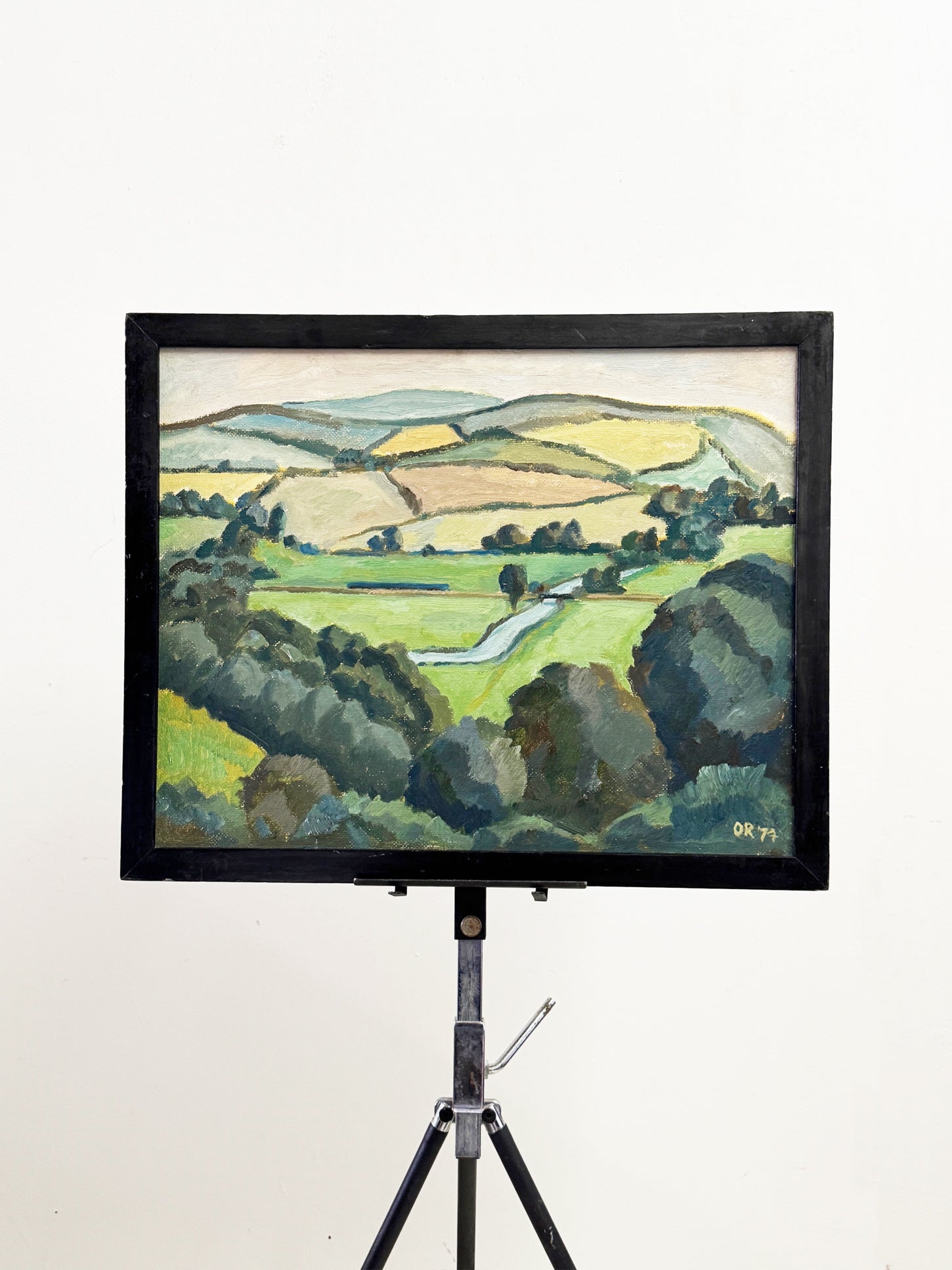 Mid-Century British Landscape Oil Painting, Signed Owen Rowley