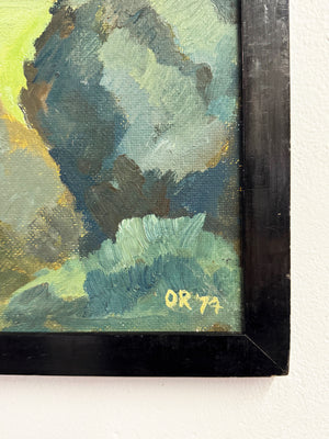 Mid-Century British Landscape Oil Painting, Signed Owen Rowley