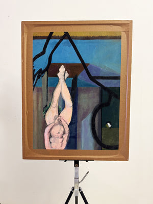 Mid-Century Modern British School Oil Painting, Owen Rowley