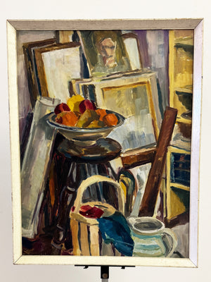 Mid-Century Modern British School Oil Painting, Owen Rowley