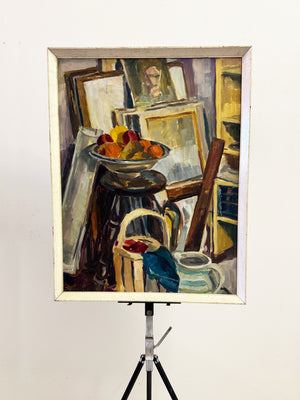 Mid-Century Modern British School Oil Painting, Owen Rowley