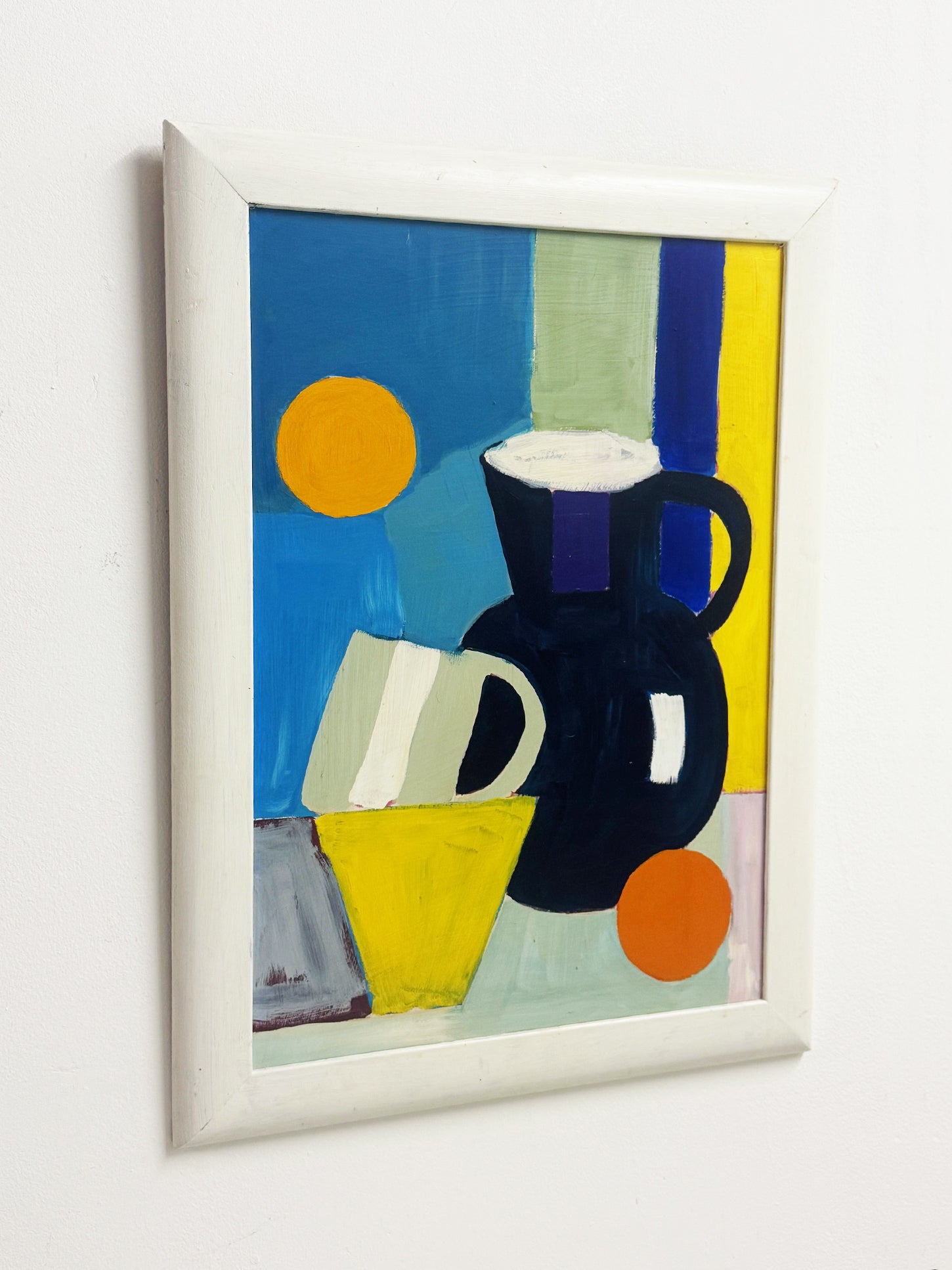 Vintage Modernist Bold Abstract Still Life