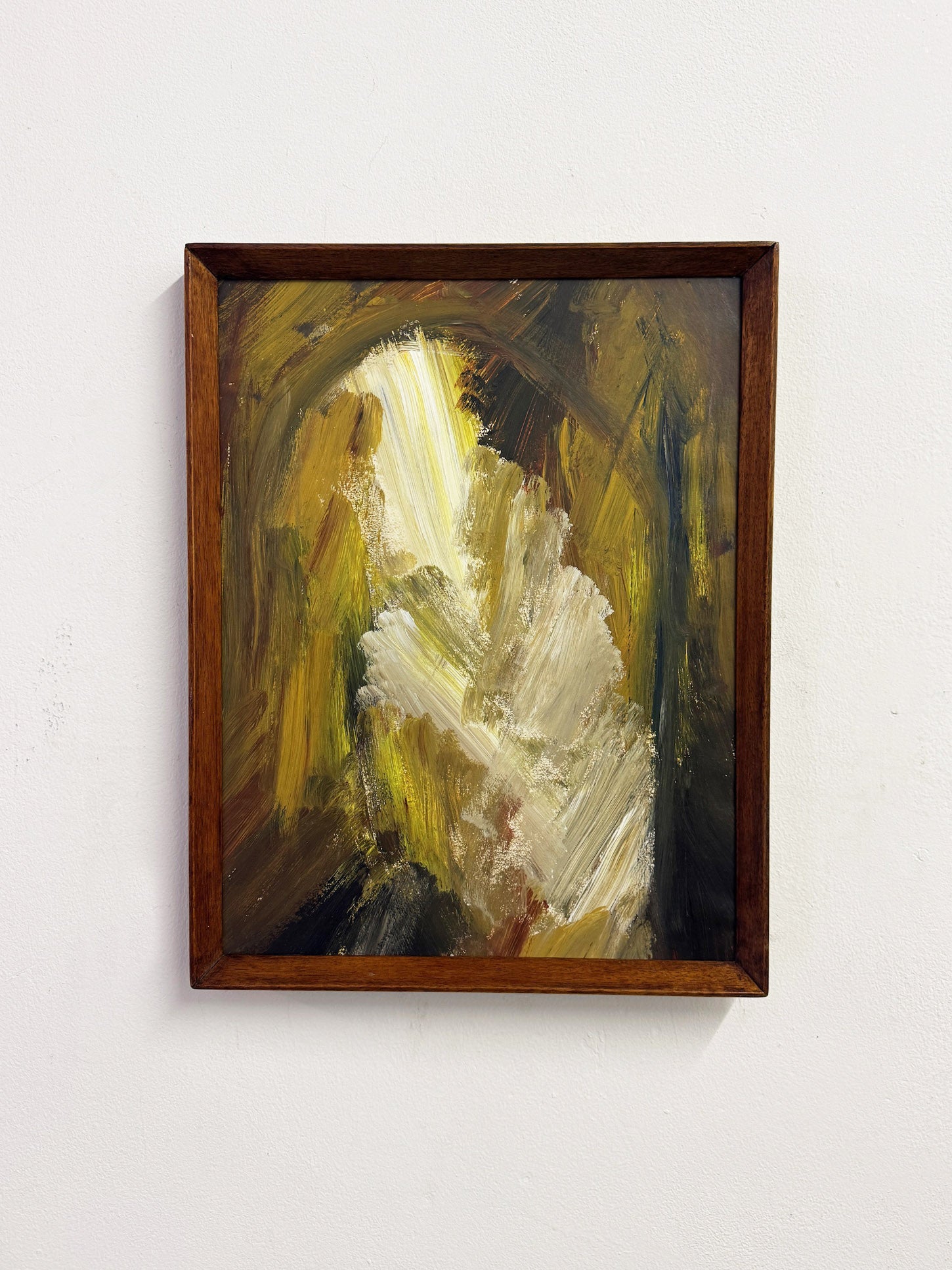 Swedish School Mid Century Abstract Composition – Scandinavian Original Oil Painting