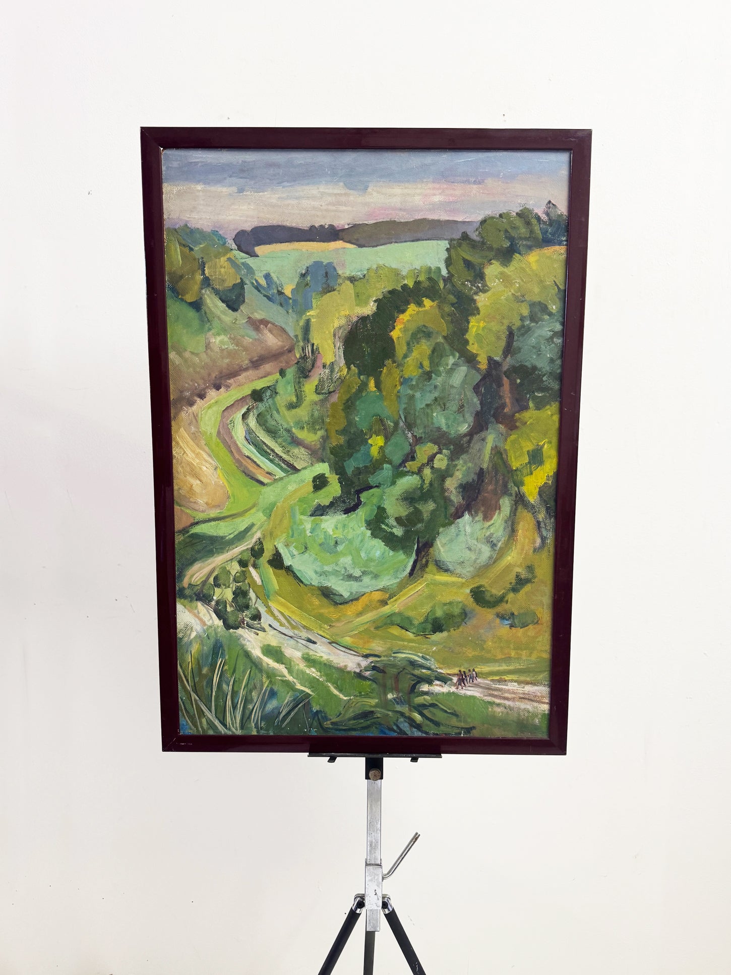Mid-Century British Landscape Oil Painting by Sylvia Bergin Rowley - Arundel Park