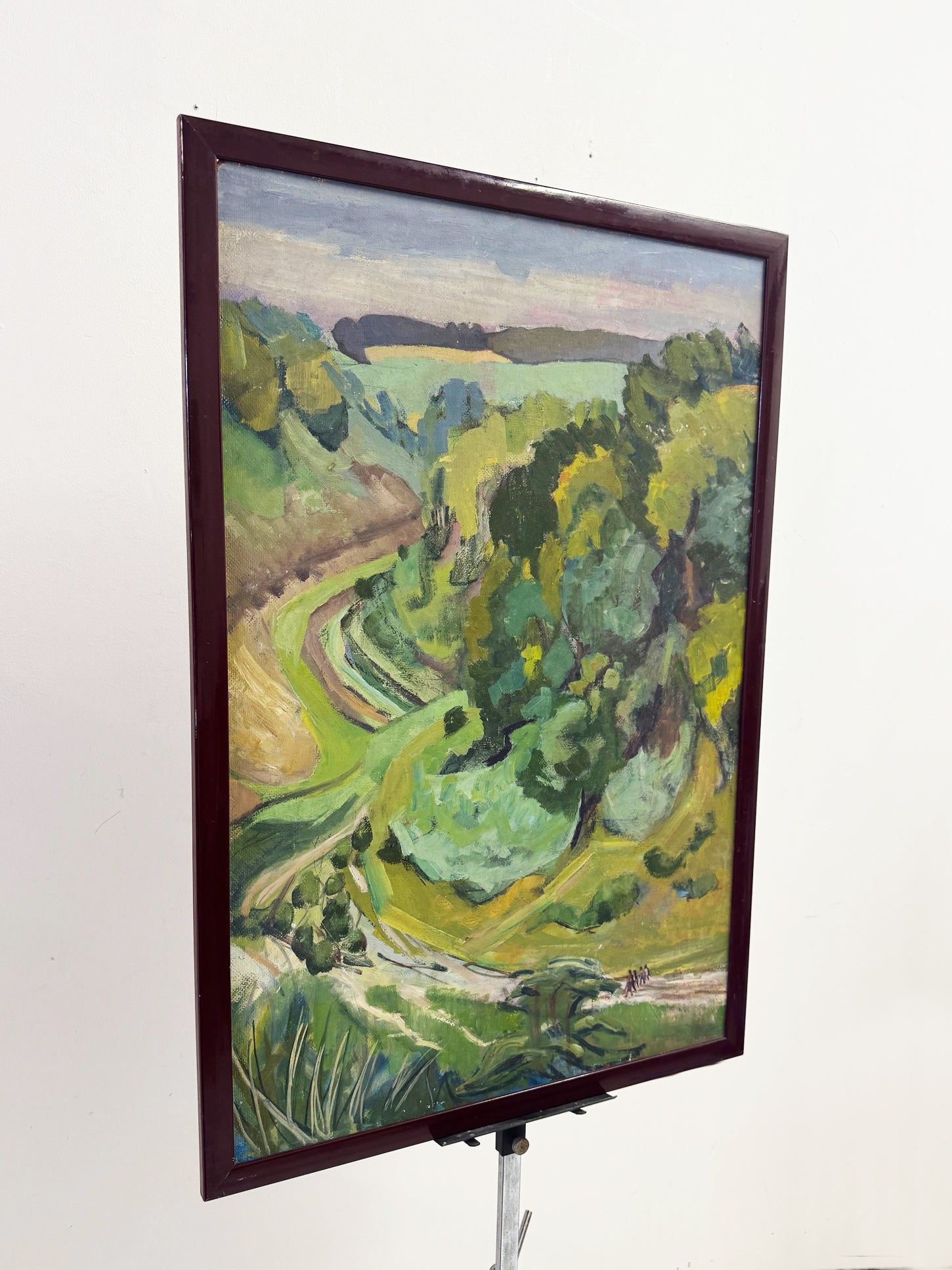 Mid-Century British Landscape Oil Painting by Sylvia Bergin Rowley - Arundel Park