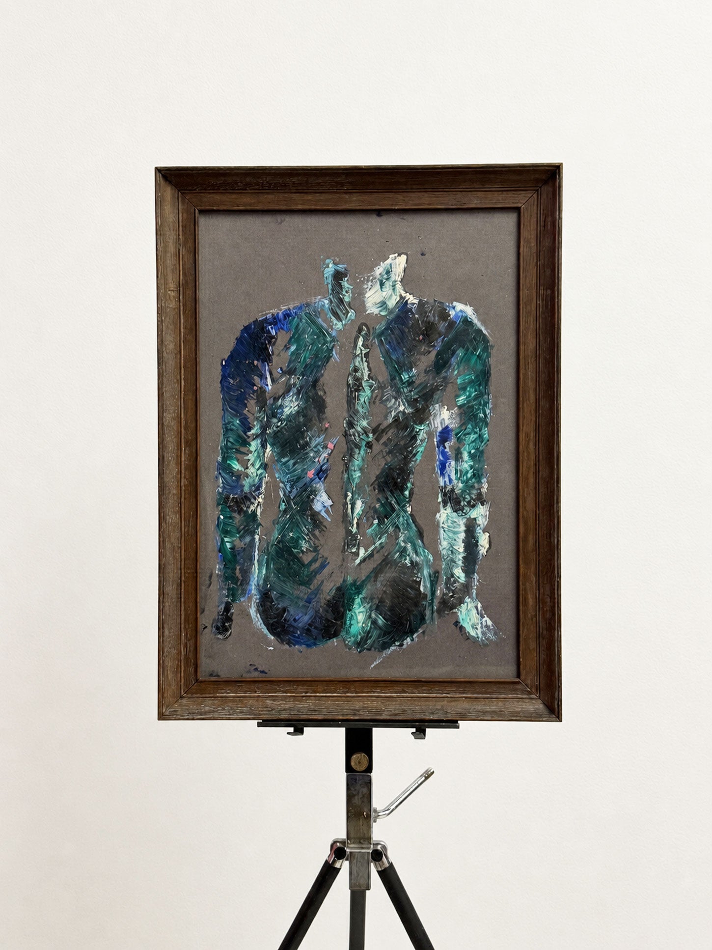 Mid-Century Abstract Nude Figurative Painting