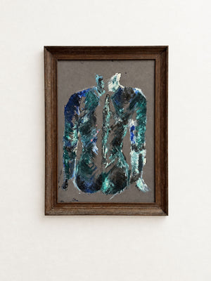 Mid-Century Abstract Nude Figurative Painting