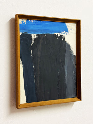 Mid Century Swedish Abstract Modernist Oil Painting