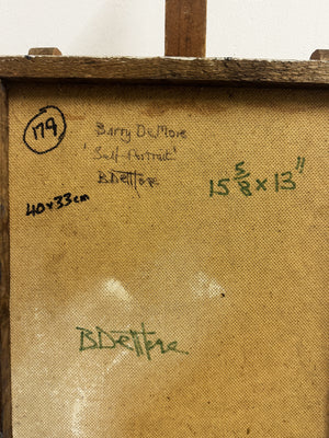 Barry De More, Vintage Impasto Oil Painting - Self Portrait