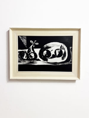 Monochrome Still Life Abstract Painting – Modernist Style