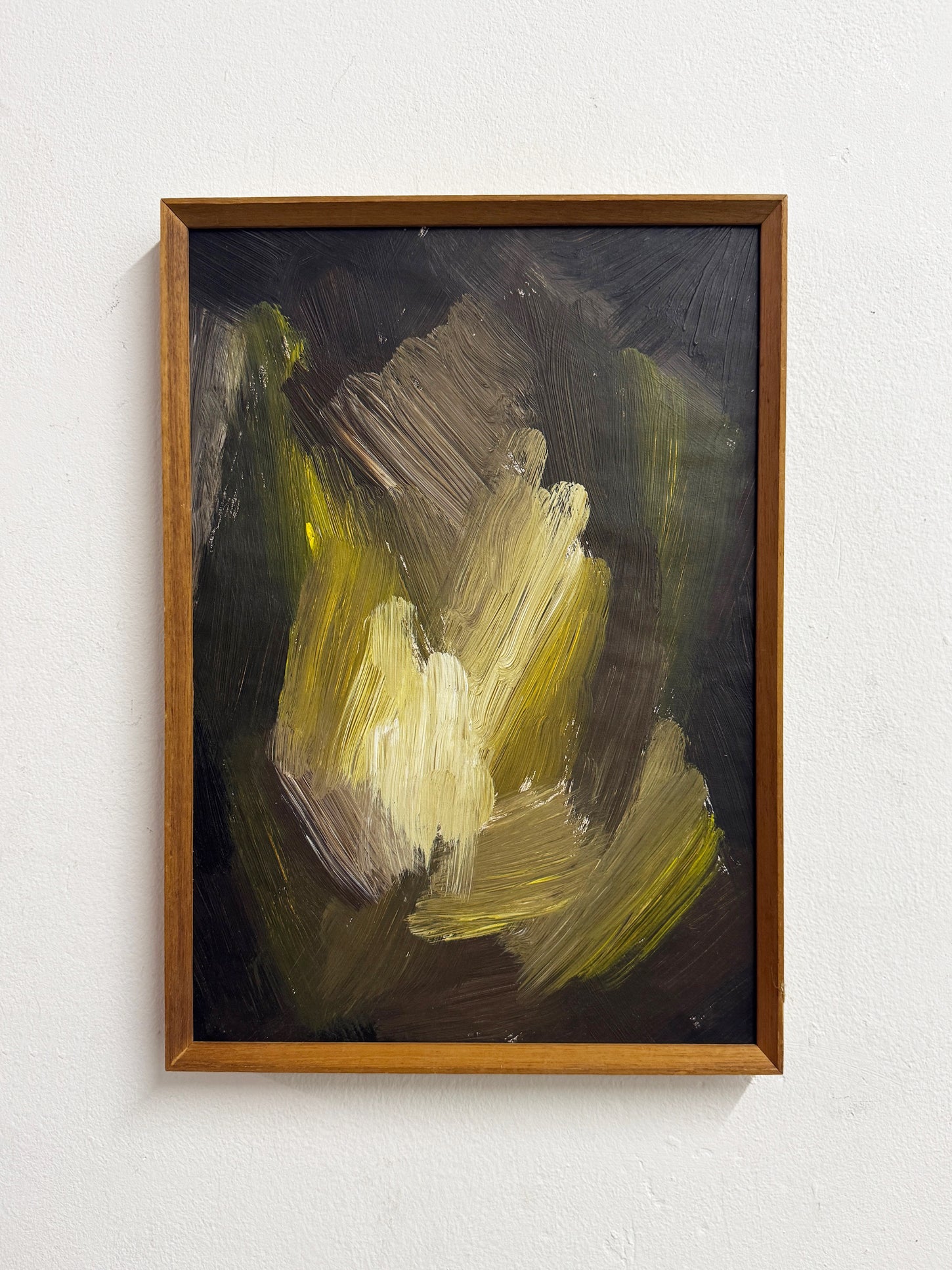 Swedish School Mid Century Abstract Composition – Scandinavian Original Oil Painting