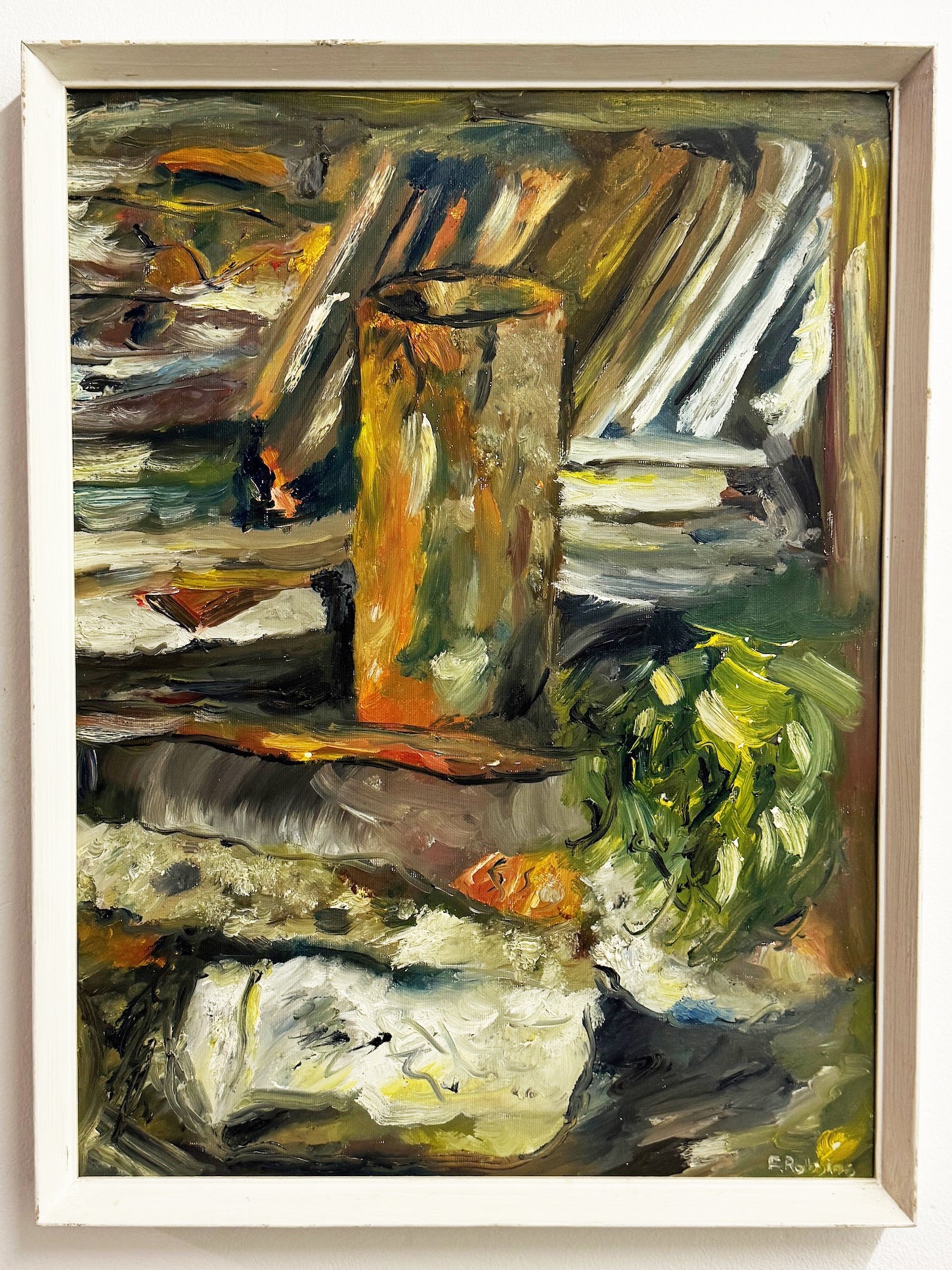Felix Robbins, Abstract Still Life Oil Painting