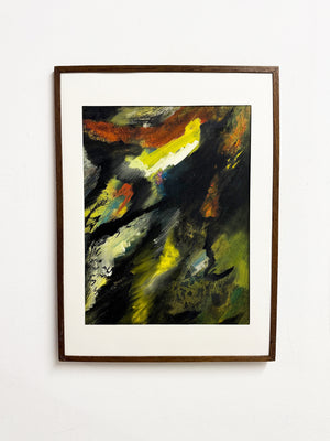 Payot Mauf Abstract Oil Painting, 1970’s