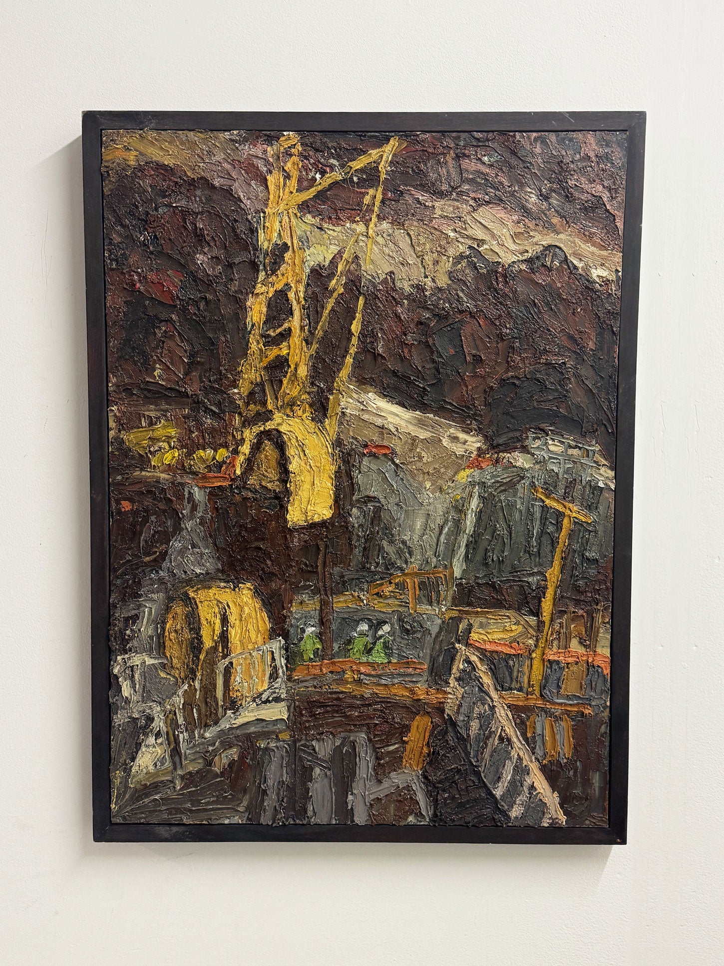 Vintage Original Artwork, Barry De More Heavy Impasto Abstract Painting