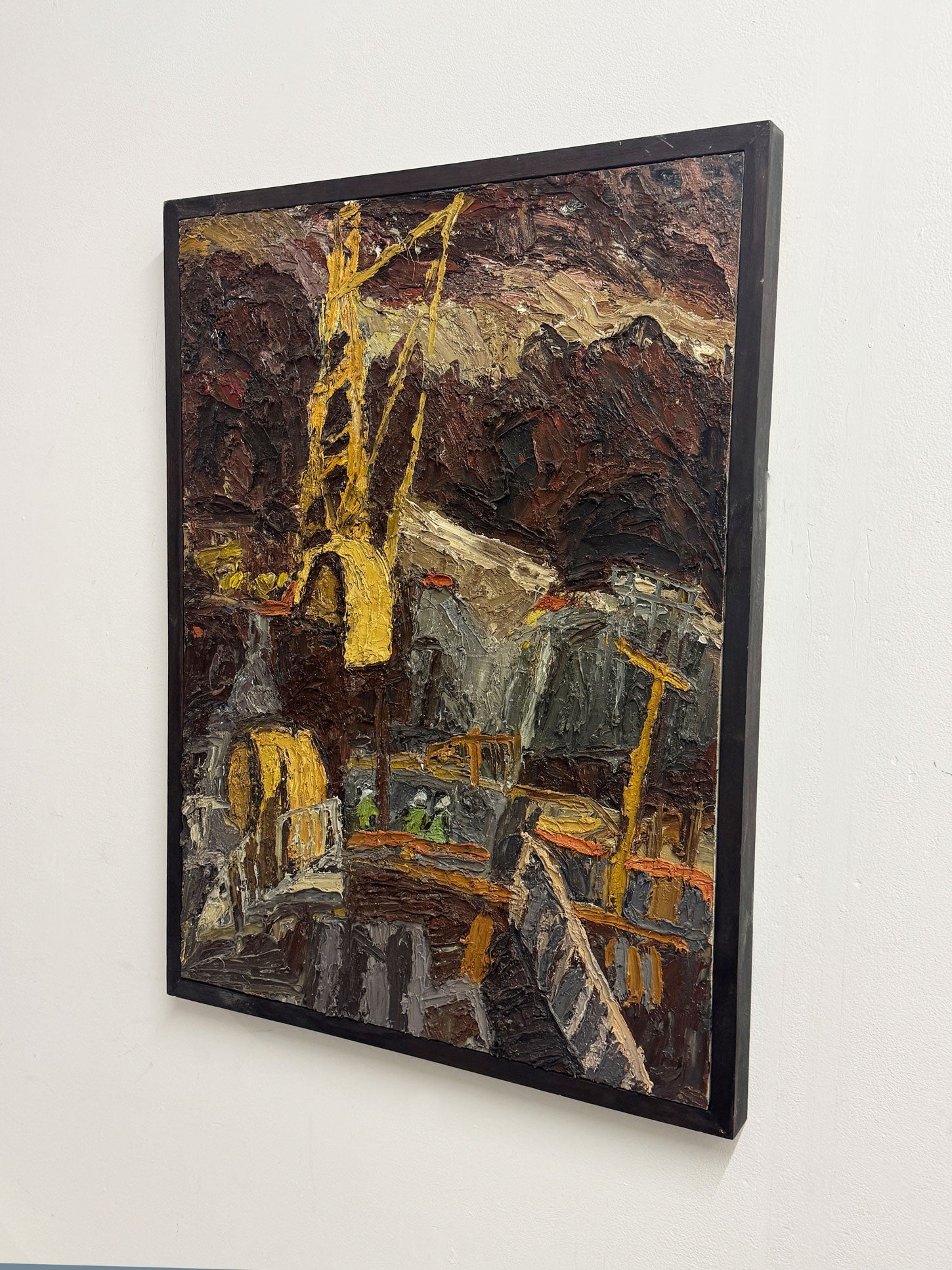 Vintage Original Artwork, Barry De More Heavy Impasto Abstract Painting