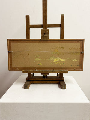 Mid-Century Abstract Landscape Textured Oil Painting