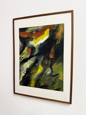 Payot Mauf Abstract Oil Painting, 1970’s