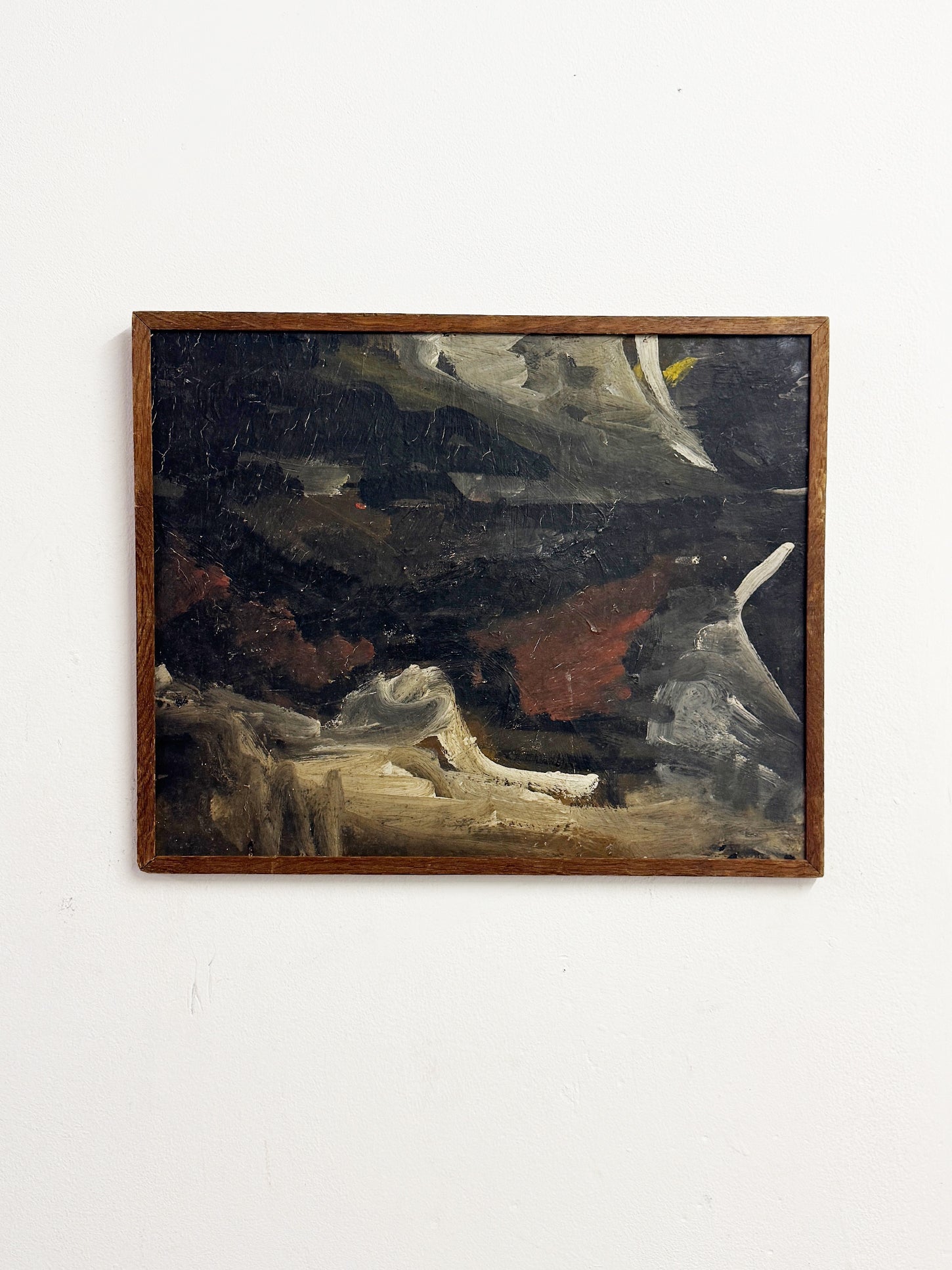 Swedish Mid-Century Abstract Landscape Oil Painting