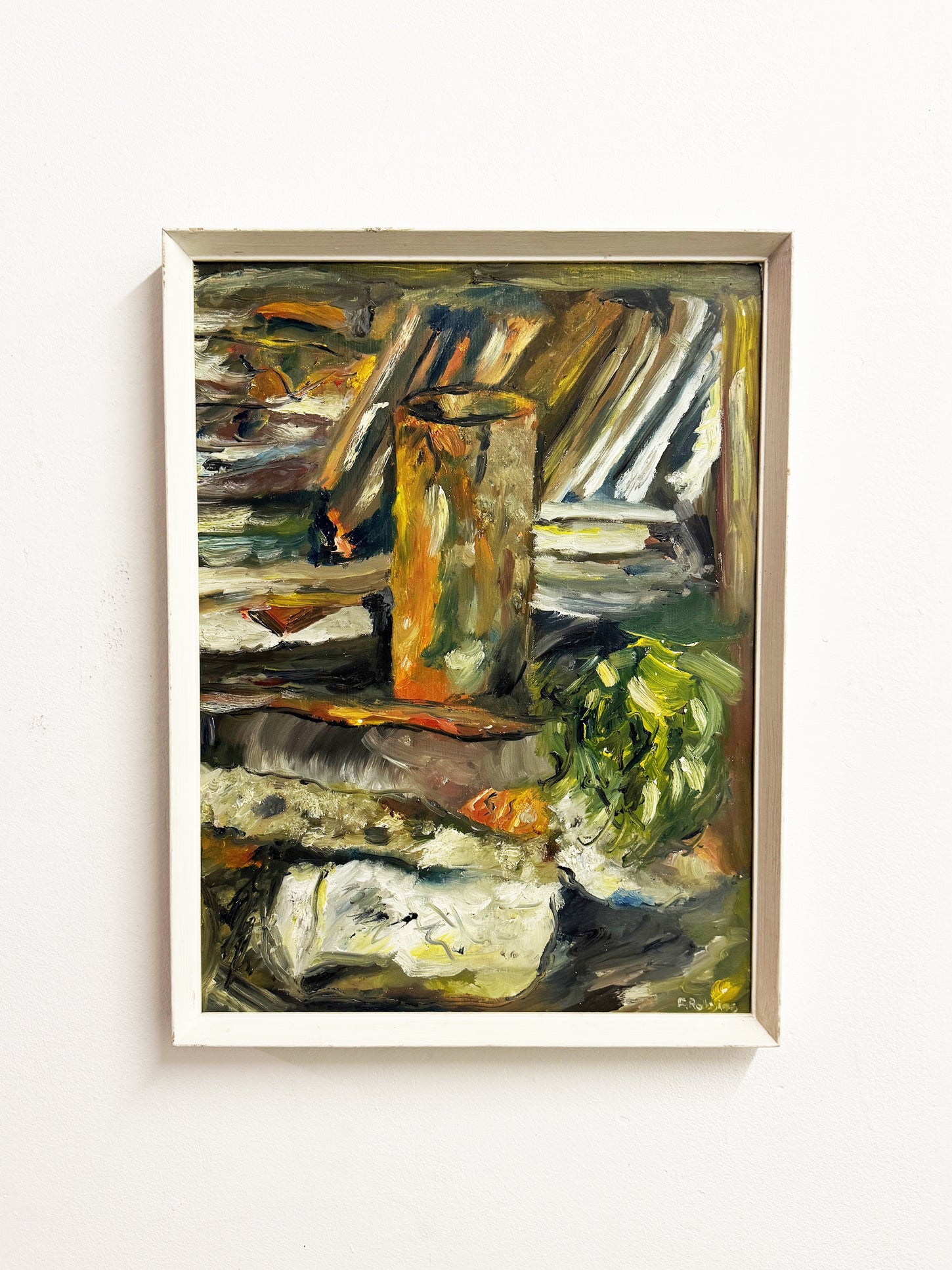 Felix Robbins, Abstract Still Life Oil Painting