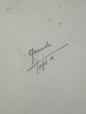 Payot Mauf, Mid Century Abstract Oil Painting - 1970s