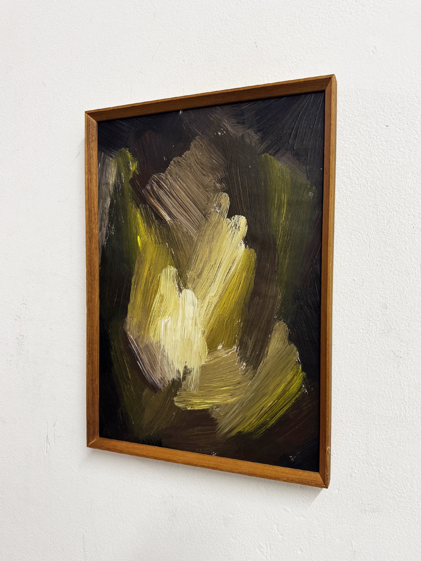 Swedish School Mid Century Abstract Composition – Scandinavian Original Oil Painting