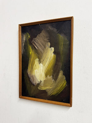 Swedish School Mid Century Abstract Composition – Scandinavian Original Oil Painting