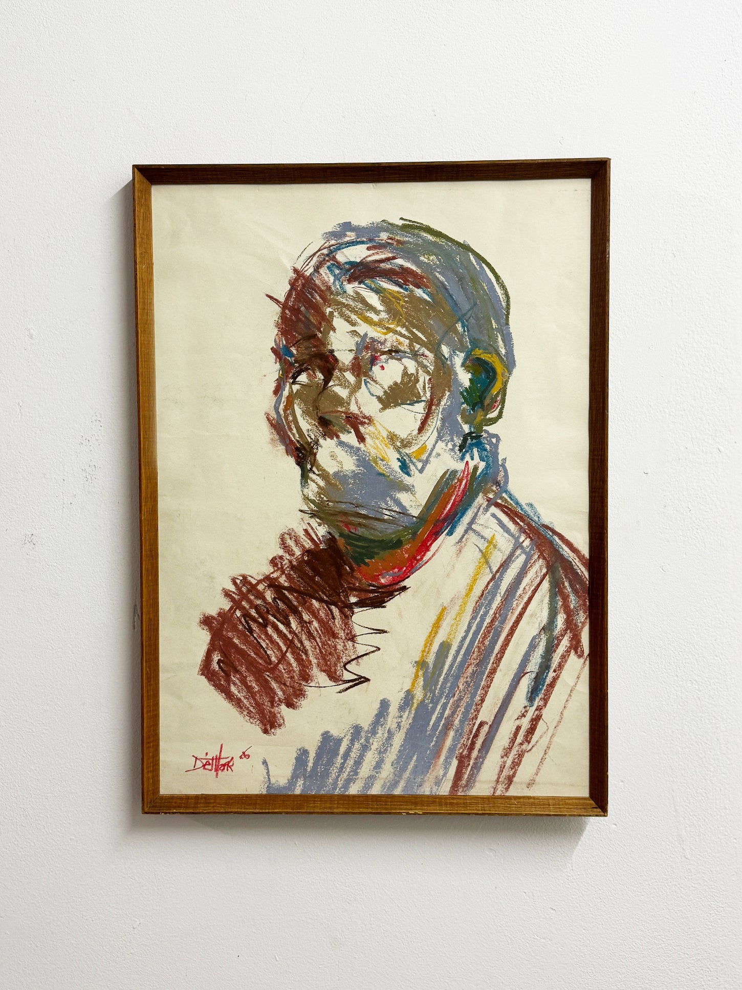 Barry De More – Portrait of a Painter,  Study in Pastel on Paper