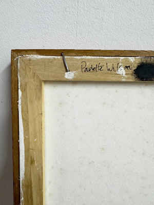 Mid Century Minimalist Wabi Sabi Textured Canvas Artwork