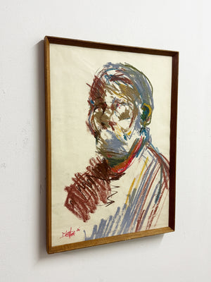 Barry De More – Portrait of a Painter,  Study in Pastel on Paper
