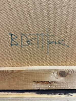 Vintage Original Artwork, Barry De More Heavy Impasto Abstract Painting