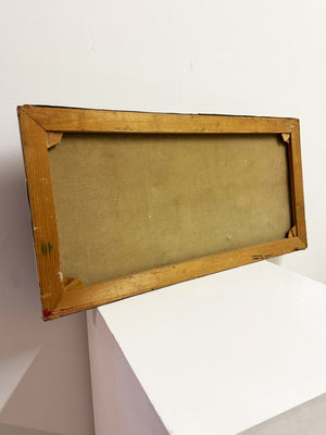 Mid Century Still Life Modernist Signed Oil Painting