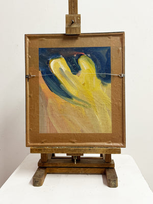 Swedish Mid-Century Abstract Textured Scandinavian Oil Painting