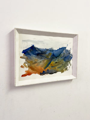 Mid-Century Abstract Landscape Watercolour Painting