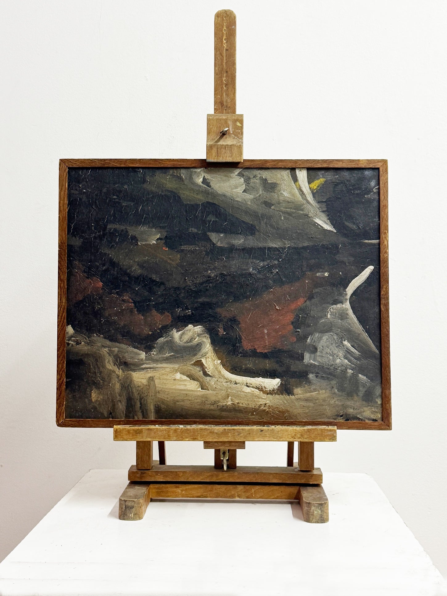 Swedish Mid-Century Abstract Landscape Oil Painting